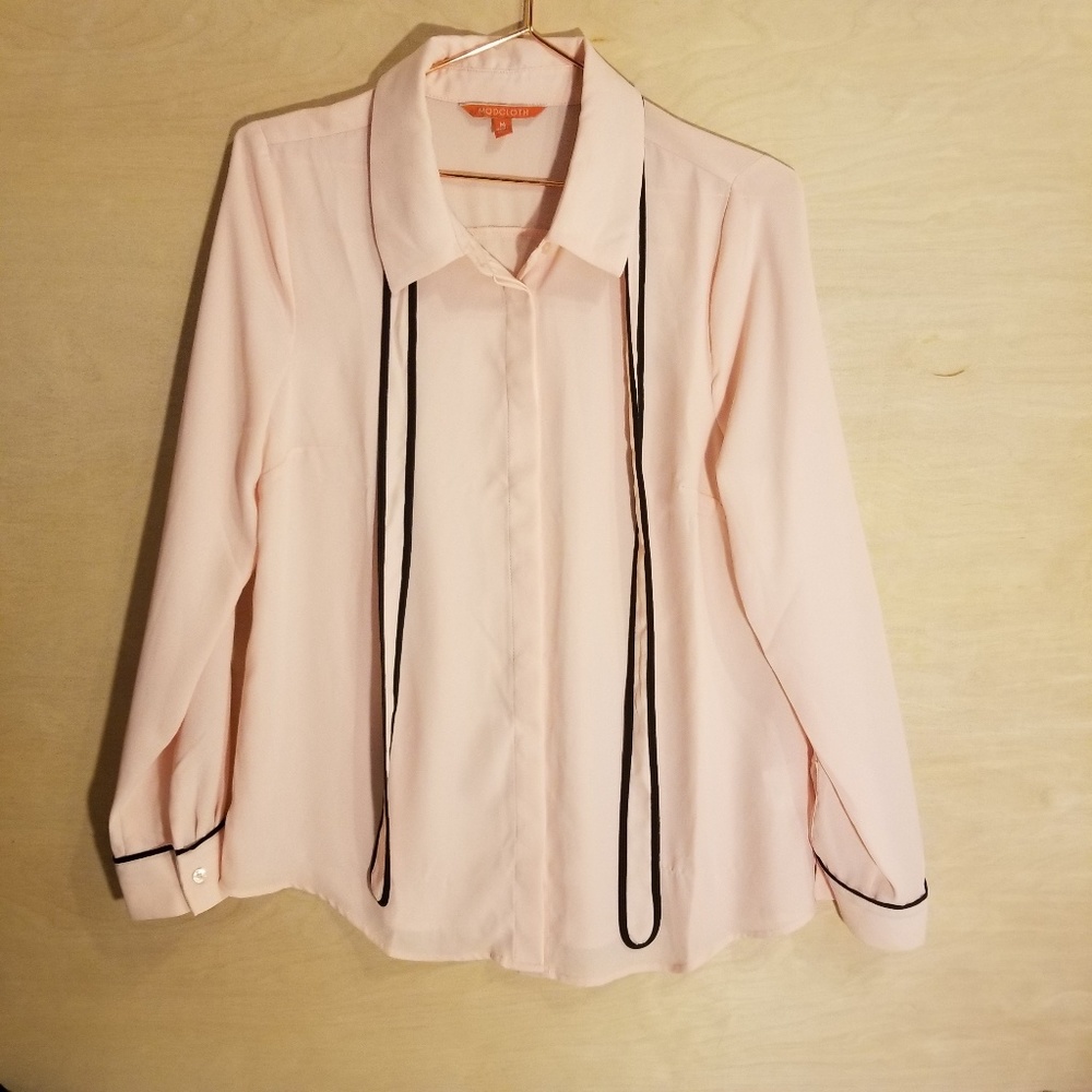 Modcloth Button Up Career Wear Blouse